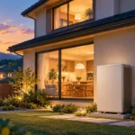 蓄電池のある住宅のイメージ（AI生成）