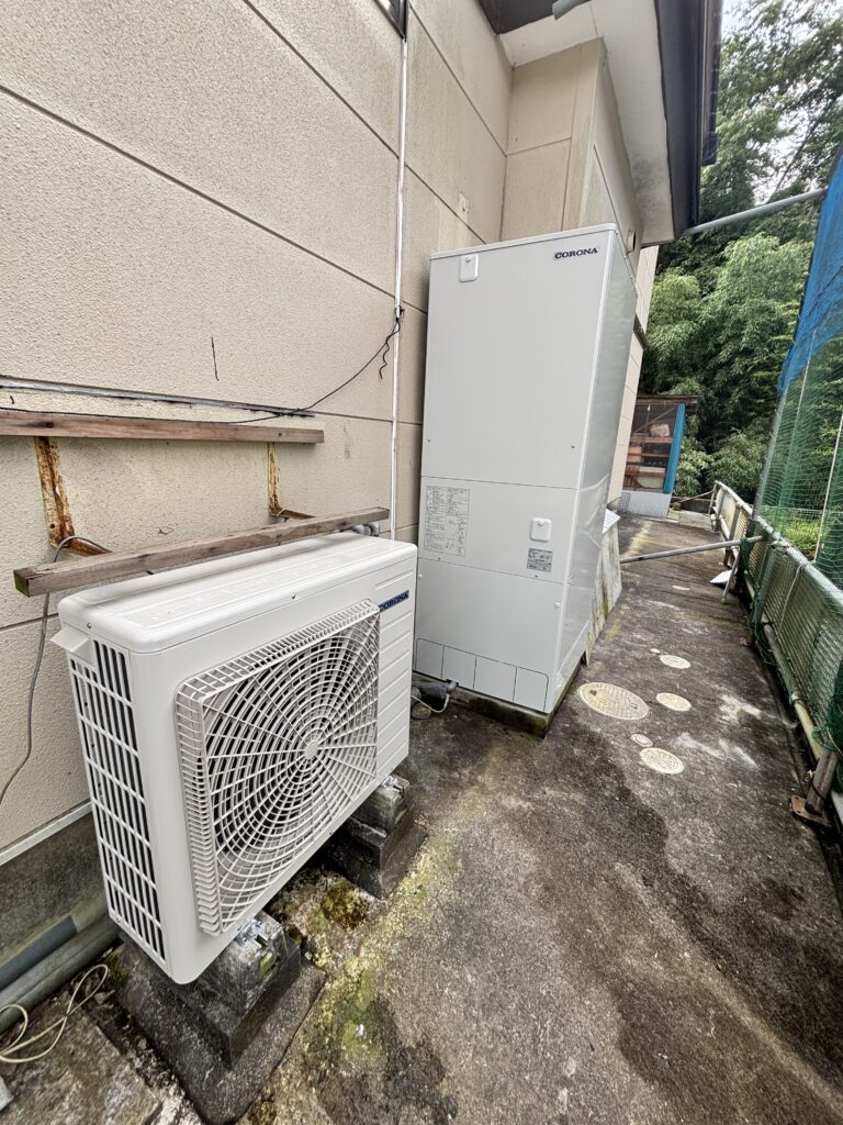 黒川郡大和町 お客様邸｜CORONA製エコキュート交換設置工事の施工写真