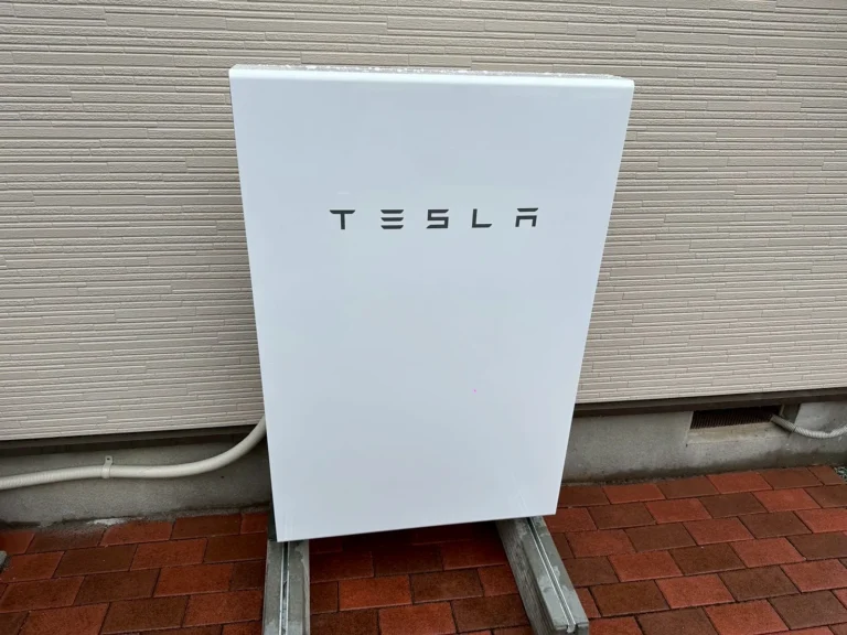 利府町｜テスラ Powerwall（13.5kWh）の設置工事の施工写真