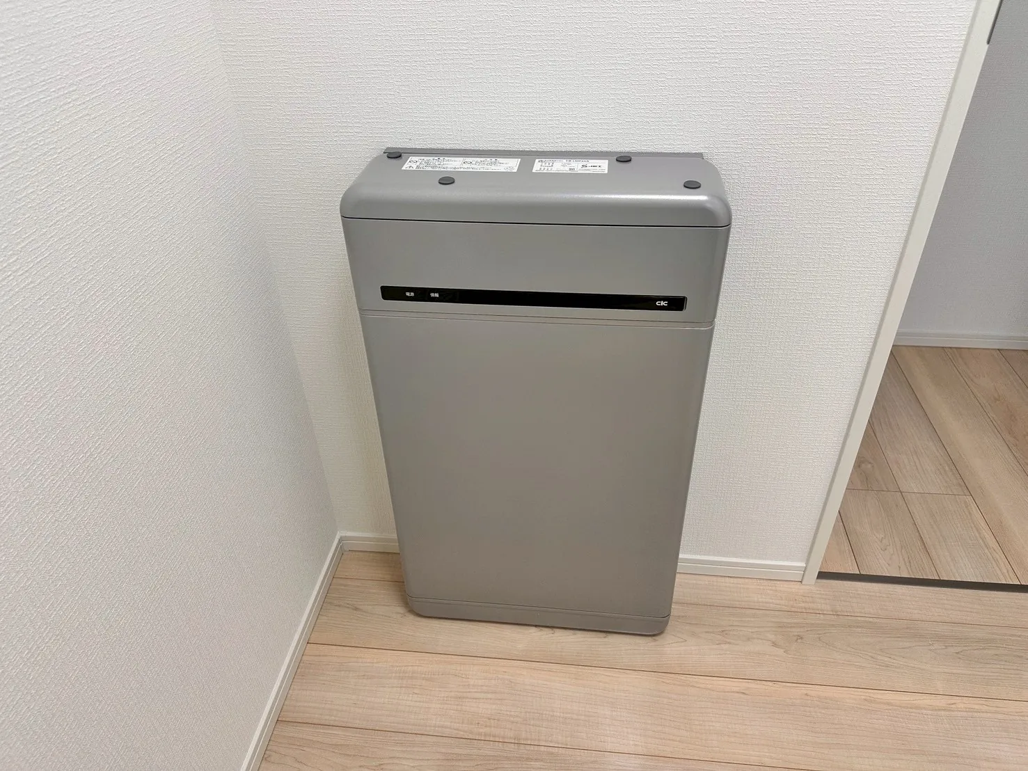 屋内に設置した蓄電池