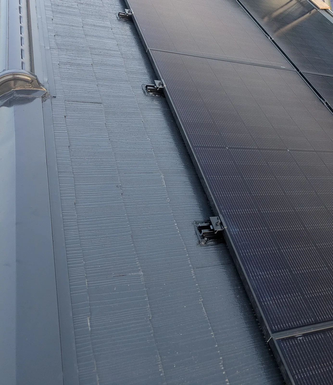 仙台市泉区の住宅に設置した太陽光パネル